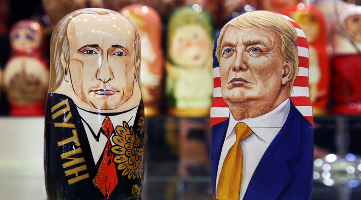 Putinról és Trumpról mintázott Matrjoska babák /Fotó: Northfoto
