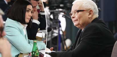 Sroka nie wytrzymała. Ale to Kaczyński rozbawił wszystkich