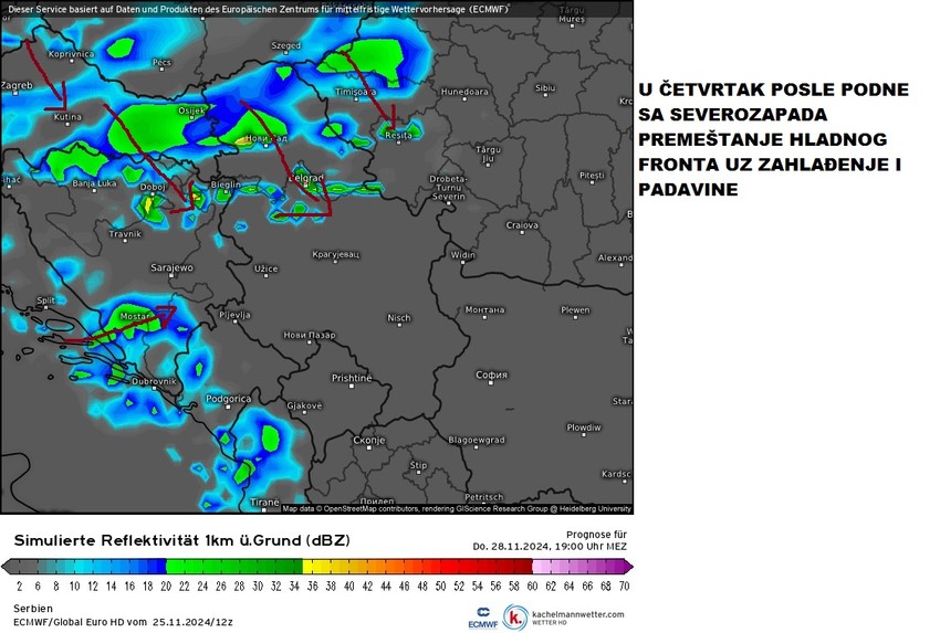 Čubrilo očekuje da od četvrtka poslepodne bude hladnije