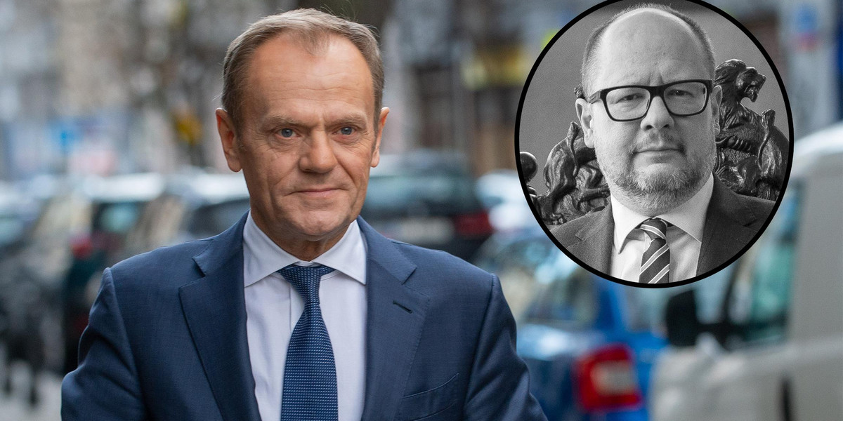 Donald Tusk, były premier oraz tragicznie zmarły Paweł Adamowicz, prezydent Gdańska