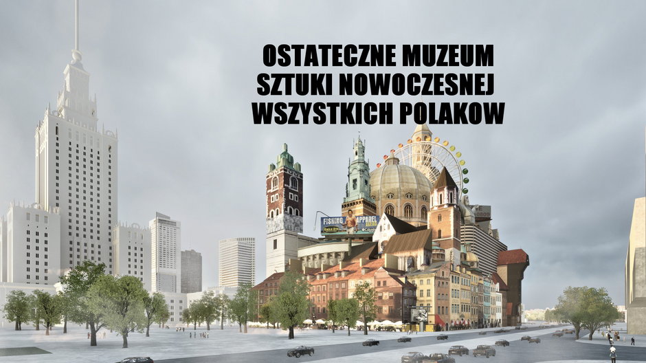 Propozycja budynku Muzeum Sztuki Nowoczesnej godzącego oczekiwania większości Polaków
