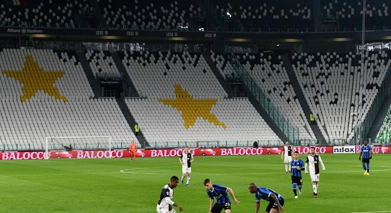 Serie A football has been suspended since March 9.