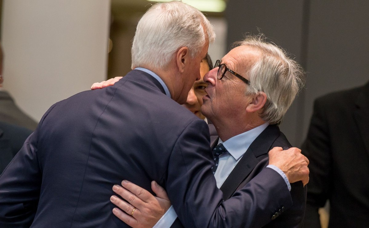 Michael Barnier i Jean-Claude Juncker