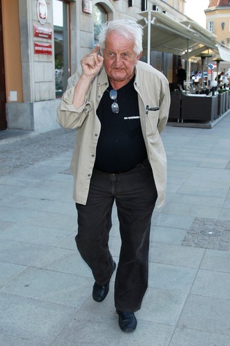 Jerzy Iwaszkiewicz na premierze filmu 'Inny Świat'