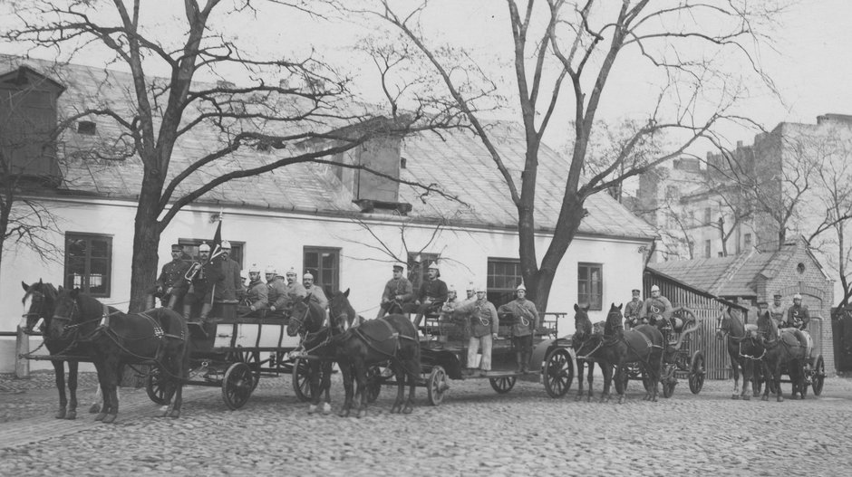 Ćwiczenia Warszawskiej Straży Ogniowej w 1925 r.