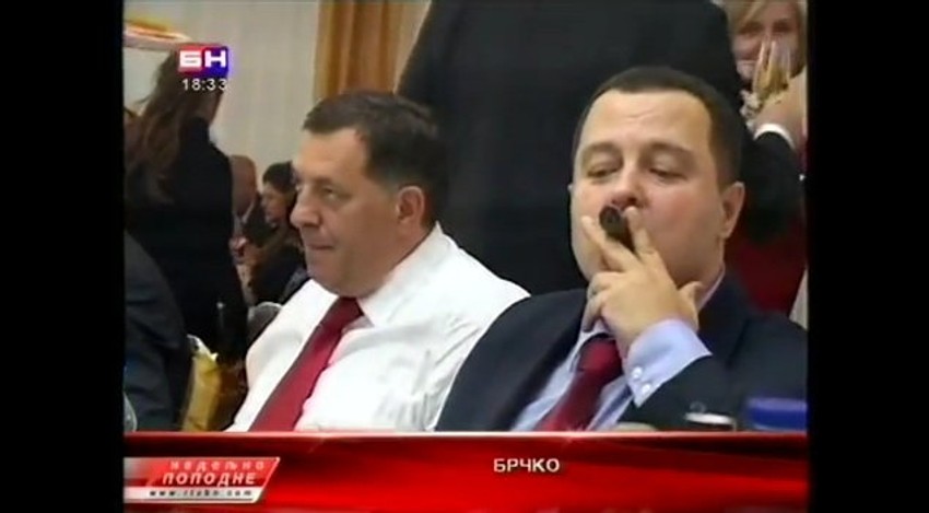 Dodik i Dačić na svadbi sina ministra rada Republike Srpske i predsednika Socijalističke partije Petra Đokića