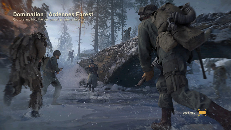 Call of Duty WWII mapa Ardennes Forest