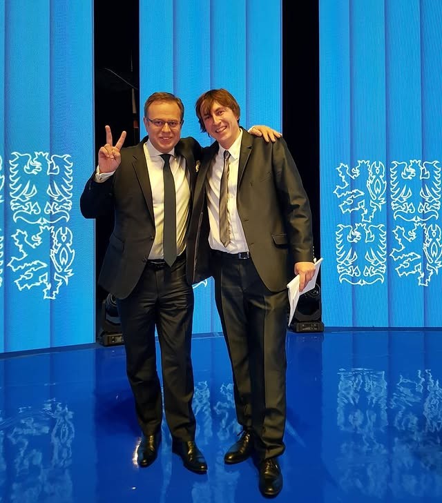 Český moderátor Václav Moravec.