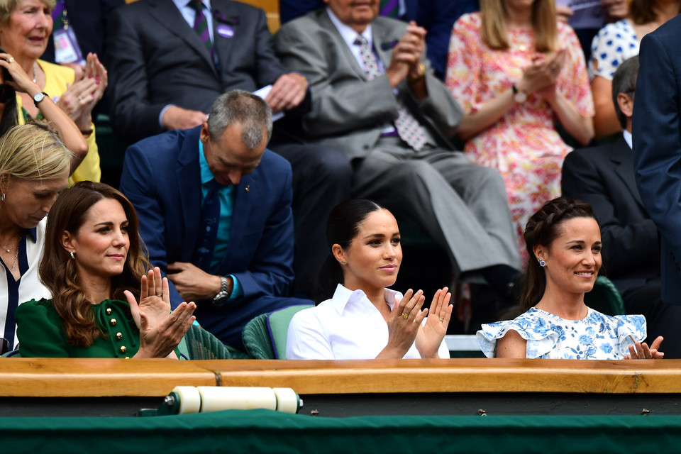 Księżna Kate, księżna Meghan i Pippa Middleton na Wimbledonie