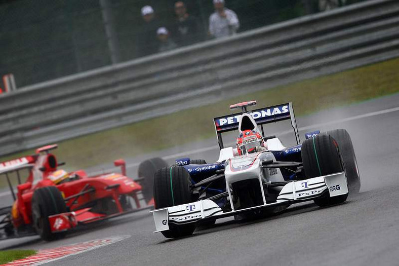 Grand Prix Belgii 2009: dwie gwiazdy wyścigu - Raikkonen i Fisichella (fotogaleria)