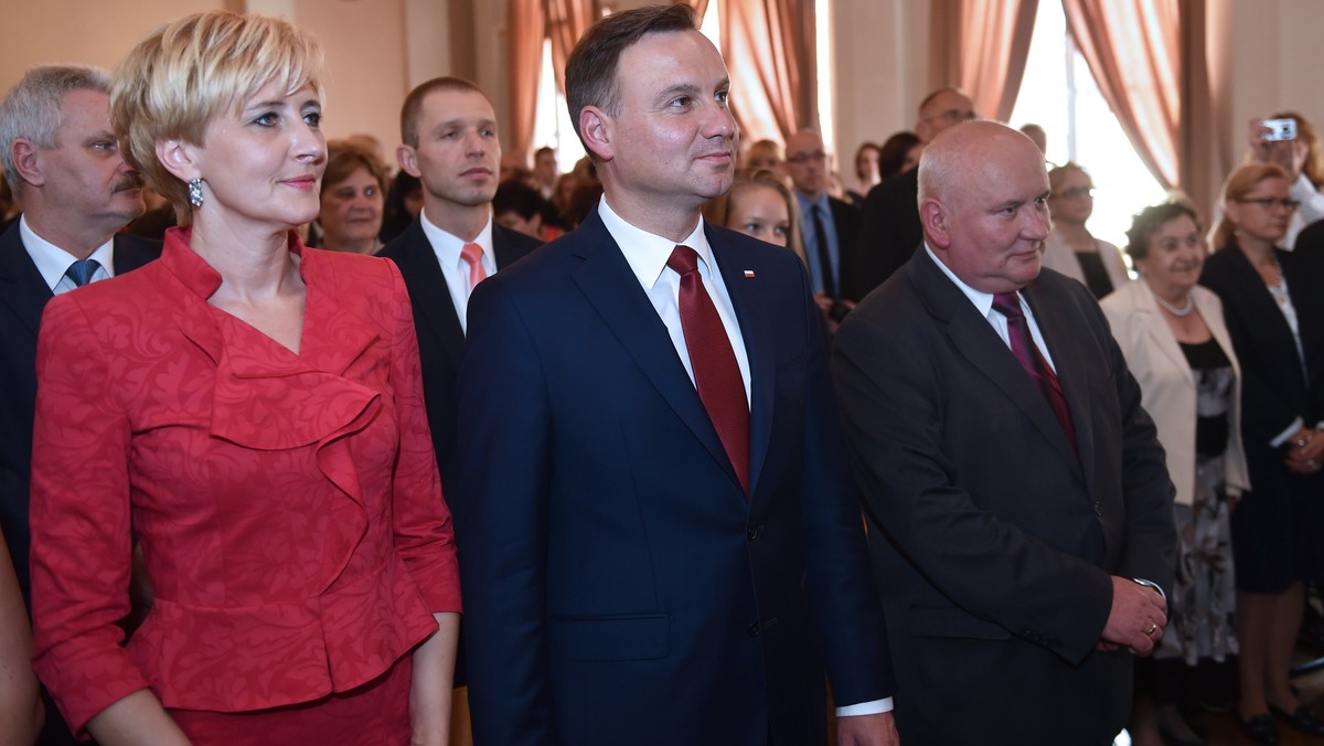 KRAKÓW ZAKOŃCZENIE ROKU ANDRZEJ DUDA (Andrzej Duda, Agata Kornhauser-Duda, Marek Stępski)