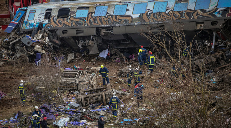 57 áldozata van a görög vonatszerencsétlenségnek/ Fotó: Northfoto