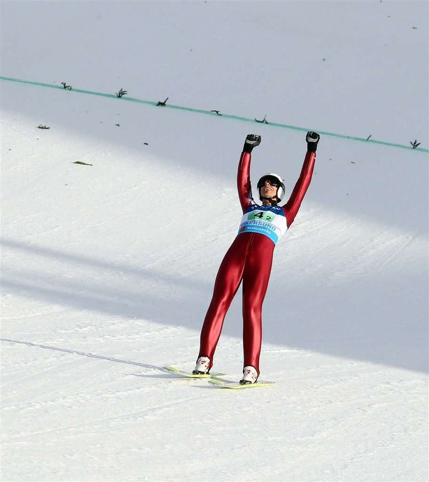 Piotr Żyła na skoczni Vikersund