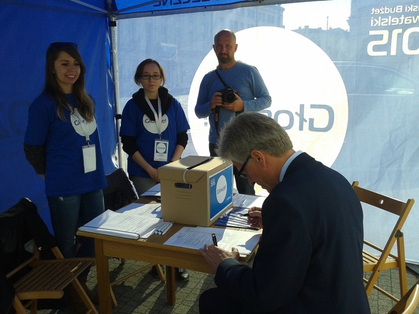 Prezydent zagłosował w budżecie obywatelskim