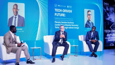 Representatives of the tech companies during panel discussions at the Oriental Hotel in Lagos. [CWG]