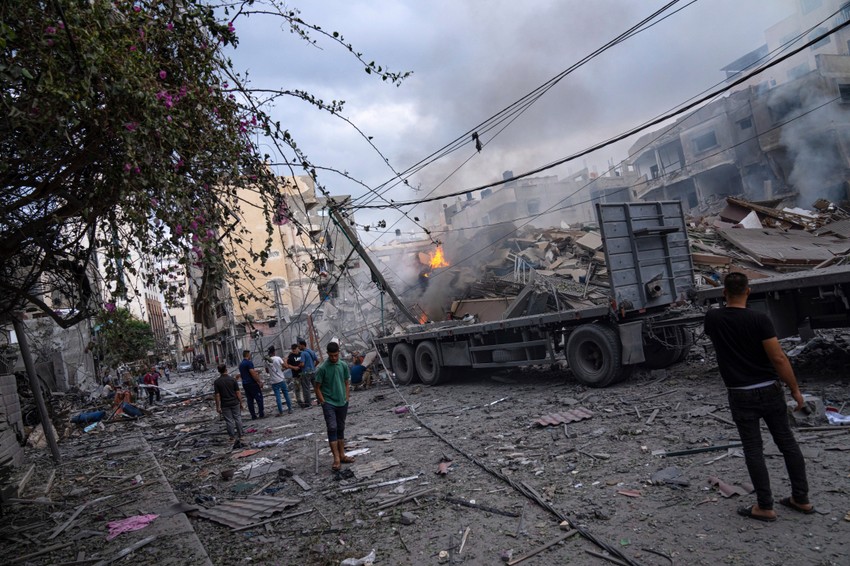 Gaza Siti nakon izraelskih vazdušnih udara 10. oktobra