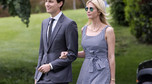 Ivanka Trump i Jared Kushner wychodzą z domu