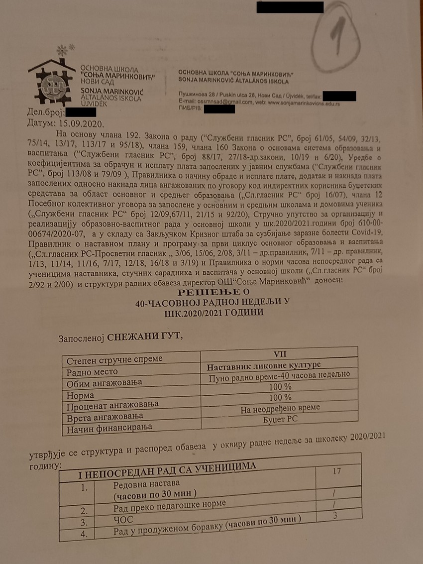 rešenje o 40-časovnoj nedelji