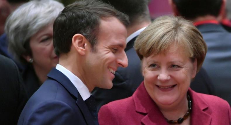 Macron and Merkel, both weakened domestically, will meet in the French border town of Aix-la-Chapelle to ink an accord which will strengthen the already close ties between Germany and France, the French presidency said