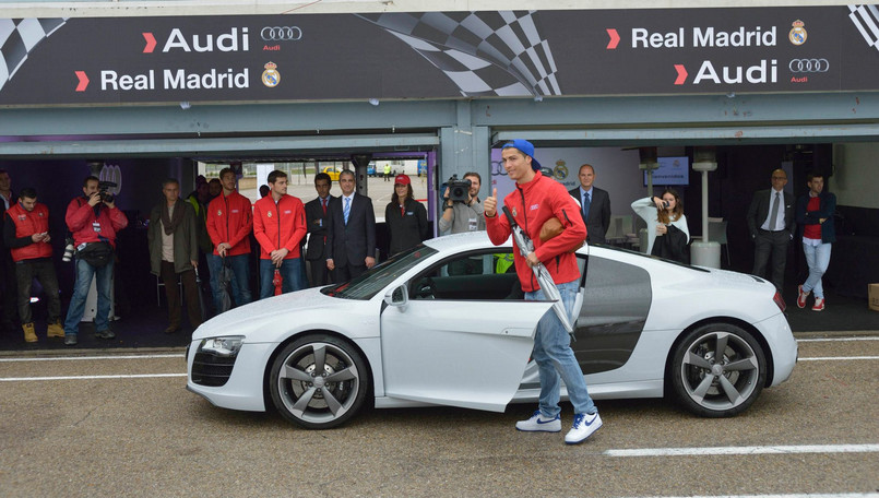 Ronaldo i jego nowe Audi R8