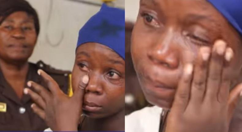 24-year-old Ghanaian single mum of 3 jailed for stealing Ghc5 to buy food for her kids (video)