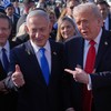 Benjamin Netanjahu i Donald Tramp na aerodromu Ben Gurion kod Tel Aviva 13. oktobra 2025.