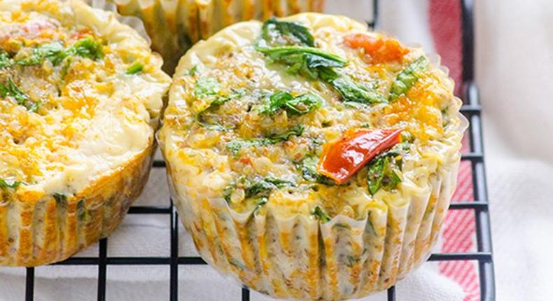 White eggs muffins