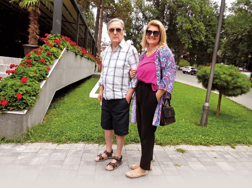 Dragoslav Lazić sa ženom