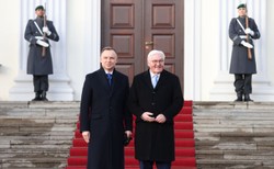 Steinmeier po spotkaniu z Dudą: Polska i Niemcy należą do państw najbardziej wspierających Ukrainę