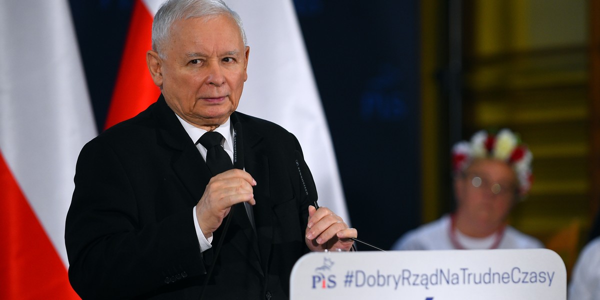 Prezes PiS Jarosław Kaczyński.