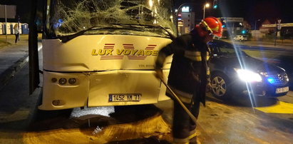 Zderzenie autokarów z pielgrzymami w Krakowie. Pięć osób rannych