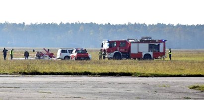 Samolot spadł na ziemię! Dwie osoby ranne