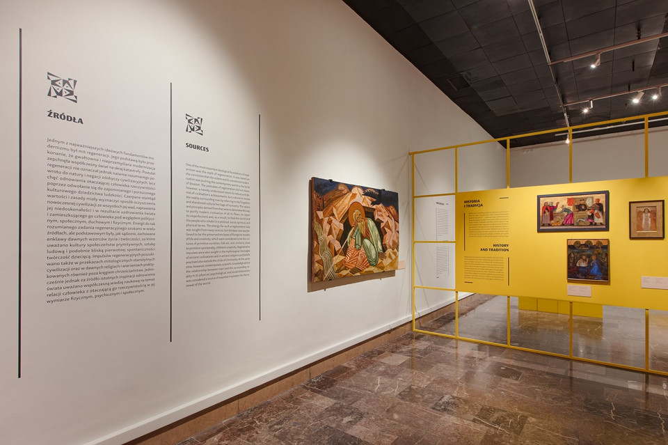 Przestrzeń wystawy "Nowy początek. Modernizm w II RP"