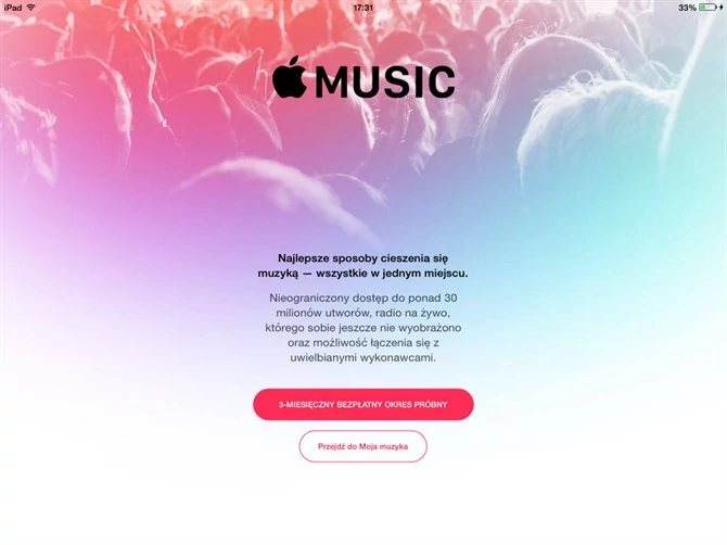 Apple Music. Usługę można wypróbować za darmo przez 90 dni