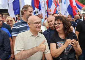 Miloš Vučević u selu Dulene