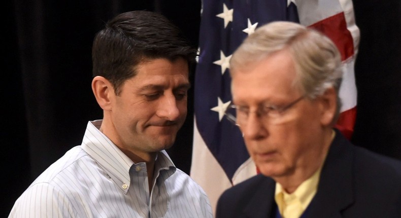 Paul Ryan and Mitch McConnell