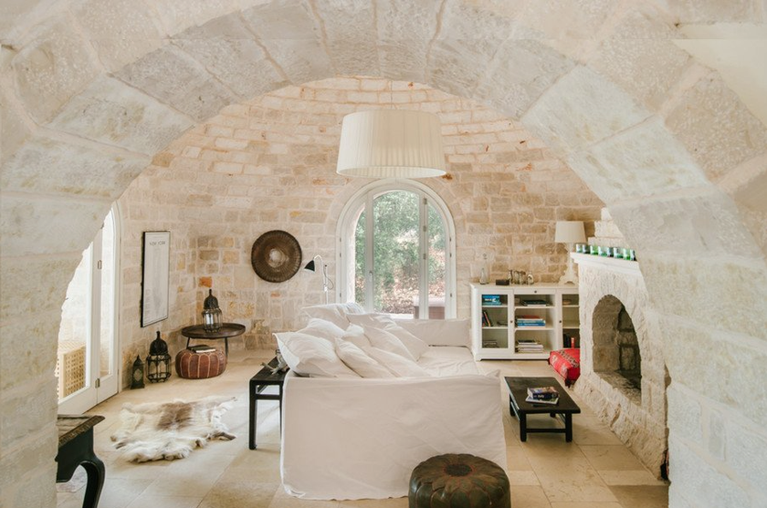 Le design authentique en pierre a été conservé. 