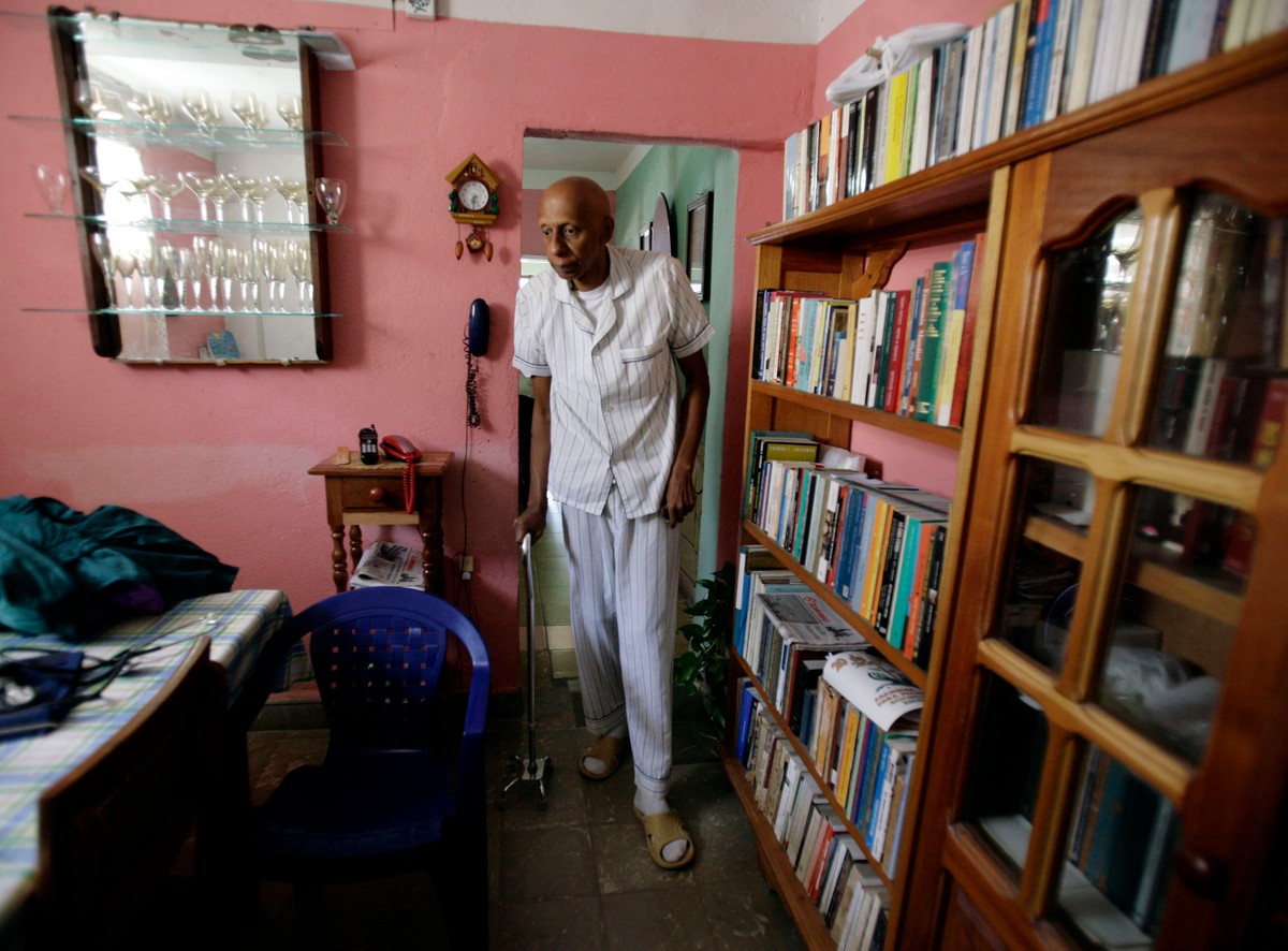 Laureat Nagrody Sacharowa, kubański dysydent Guillermo Farinas.