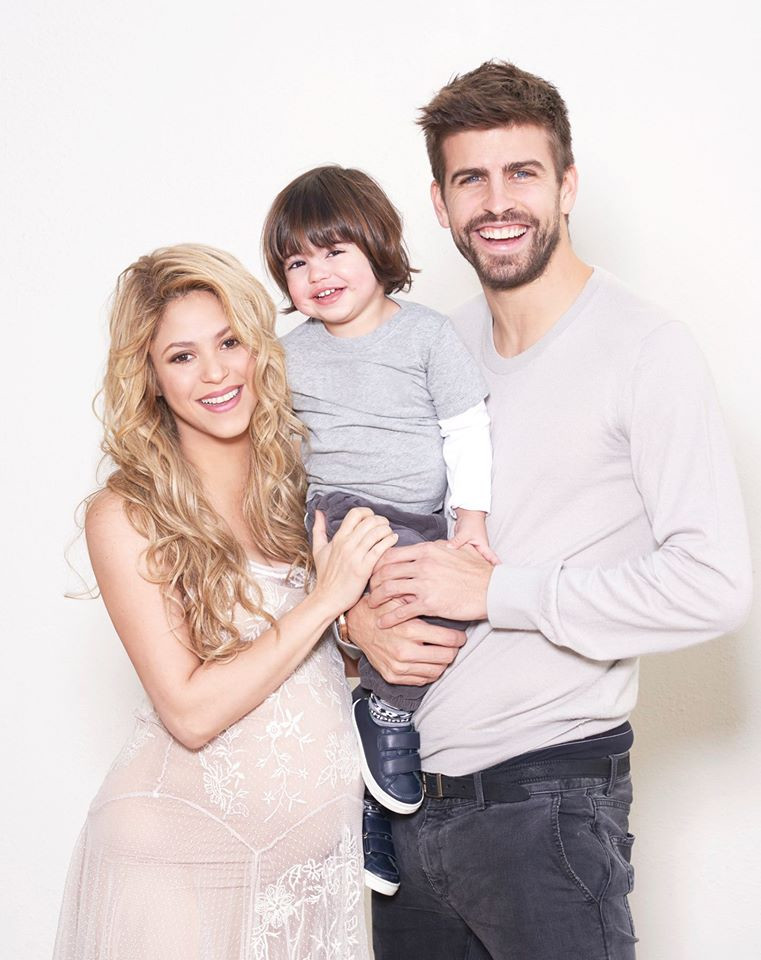 Shakira i Gerard Pique z synkiem Milanem