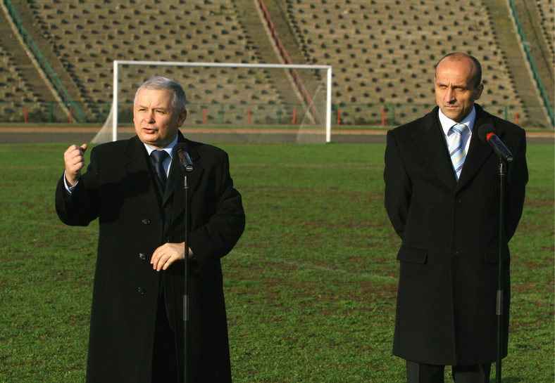 Jarosław Kaczyński i Kazimierz Marcinkiewicz w 2006 r.