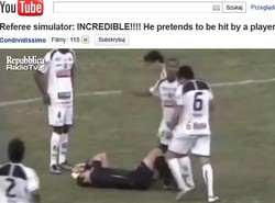Tego jeszcze nie było. Sędzia symulant chciał oszukać piłkarzy