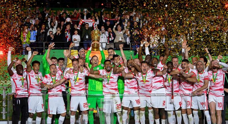 RB Leipzig lift their first-ever title. 