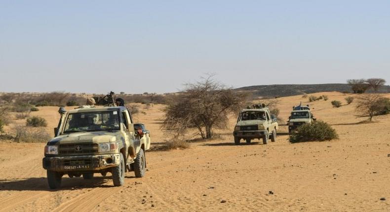 Troops on patrol in Mali where jihadists have stepped up attacks