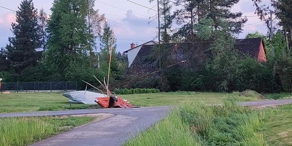 Wichury i burza w okolicach Tarnowa