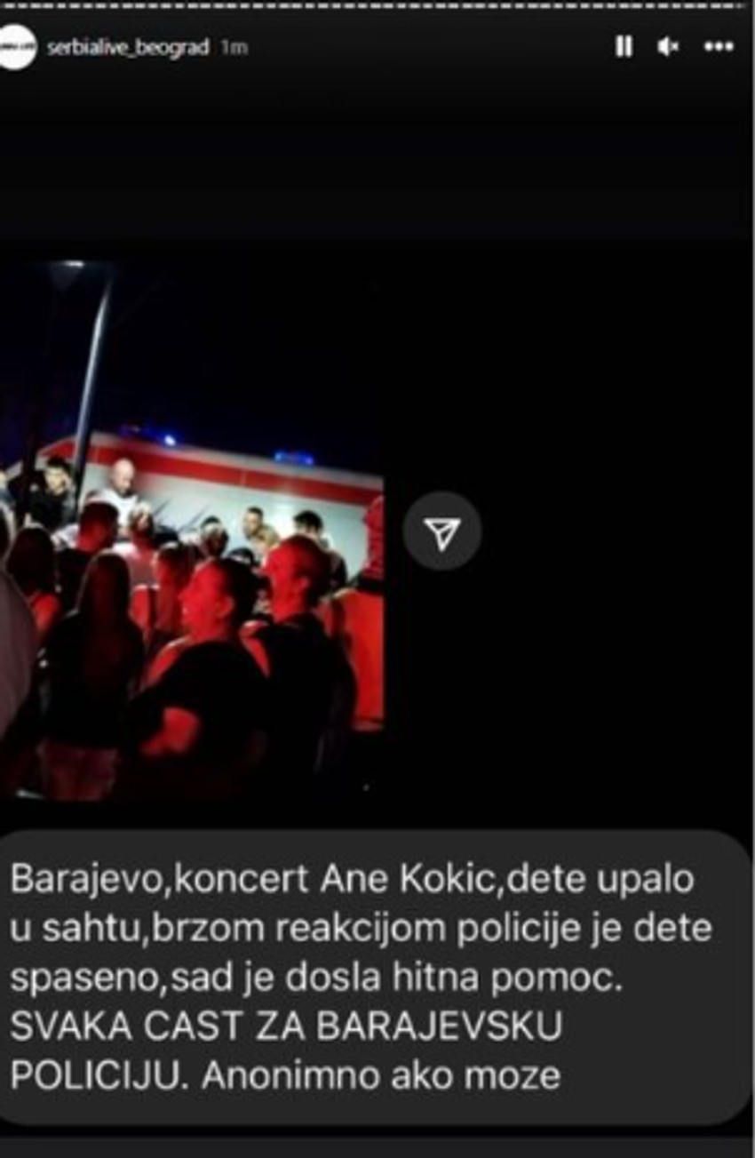 Drama na Aninom nastupu