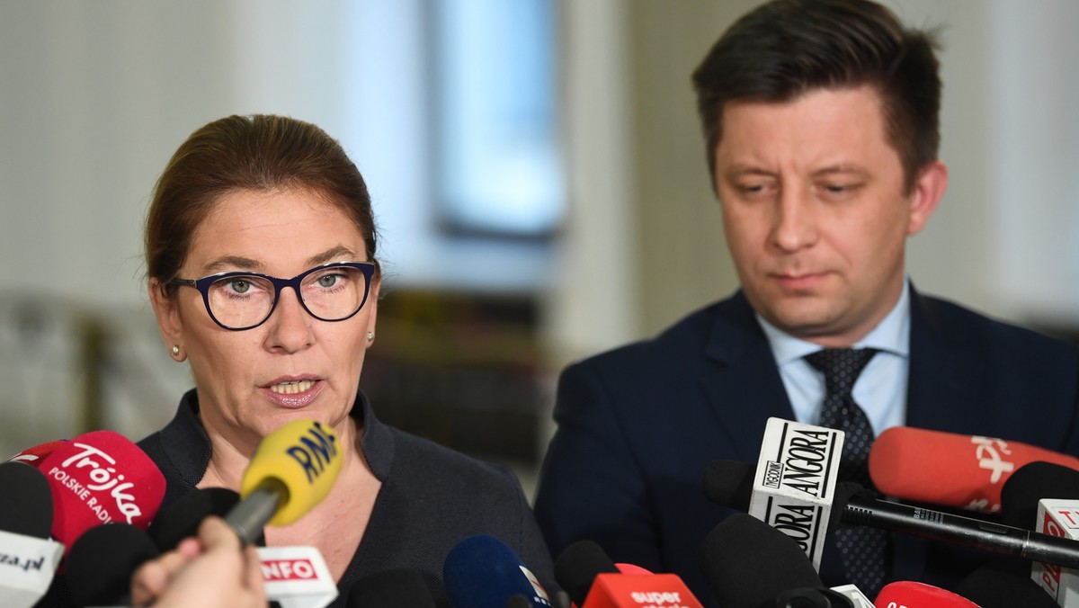 Afera KNF. Rzeczniczka PiS Beata Mazurek: sprawa jest zamknięta