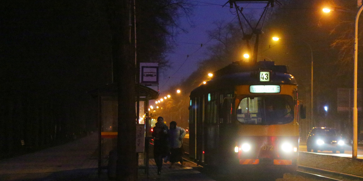 Nocny tramwaj z Łodzi do Konstantynowa