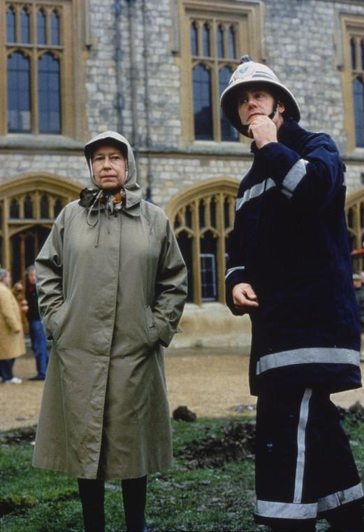 Królowa Elżbieta II w Windsorze (21 listopada 1992 r.)