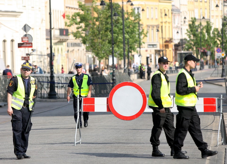 WARSZAWA TRAKT KRÓLEWSKI PRZED WIZYTĄ OBAMY