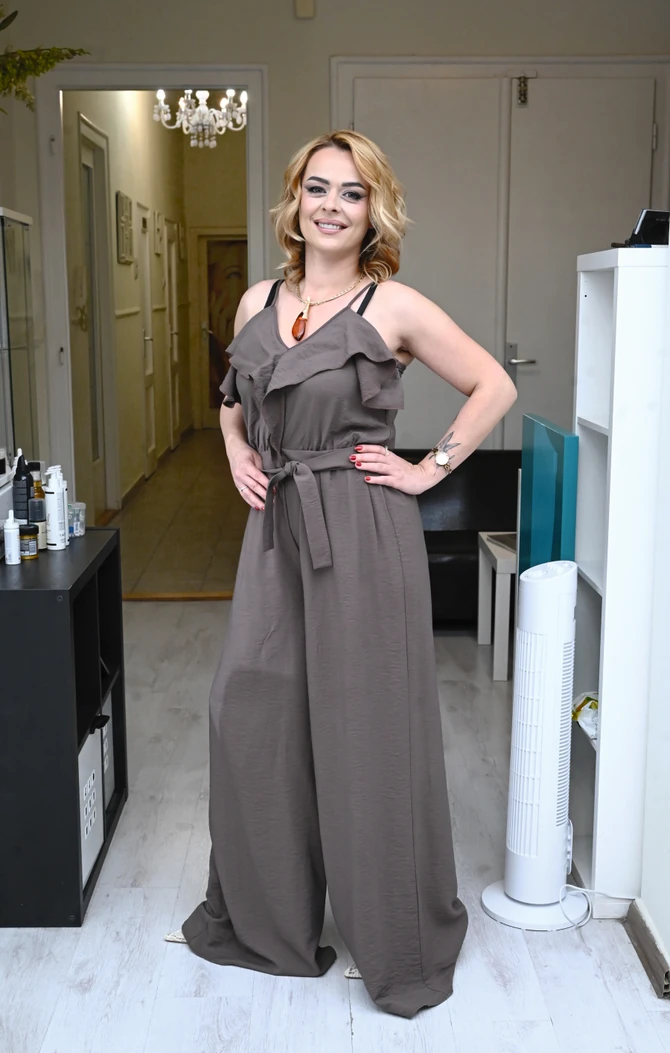 Kombinezon, ogrlica, sandale, „PS Fashion“
